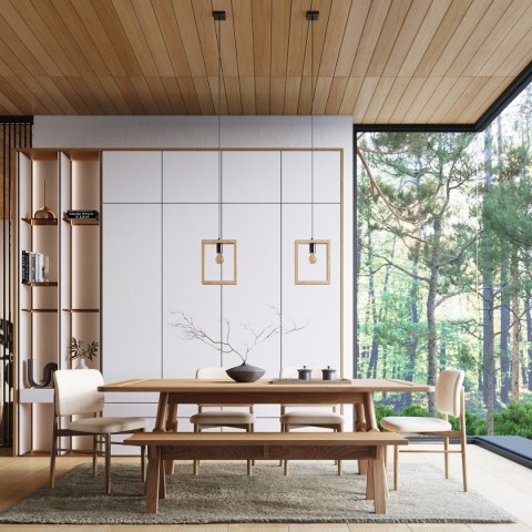 Lampa wisząca ARIES naturalne drewno Lampa wisząca ARIES naturalne drewno