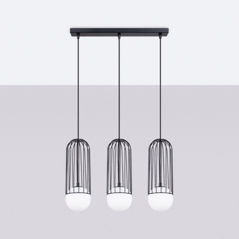 Lampa wisząca BRINA 3L czarna Lampa wisząca BRINA 3L czarna