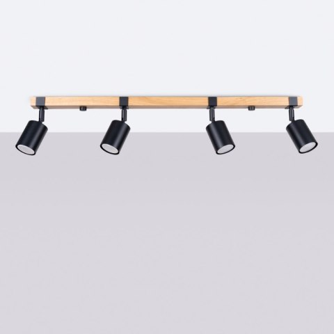 Plafon FAGER 4L czarny Plafon FAGER 4L czarny