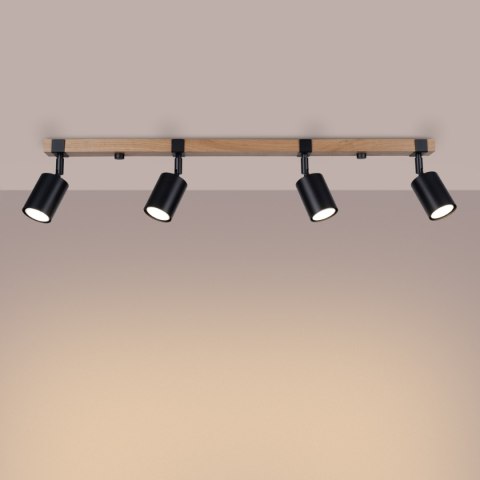 Plafon FAGER 4L czarny Plafon FAGER 4L czarny