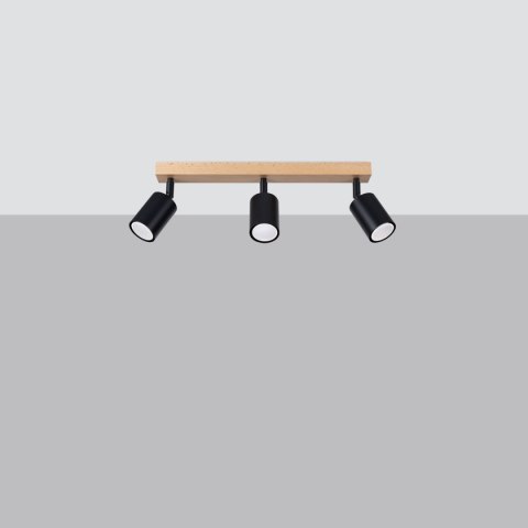 Plafon VERDO 3L czarny Plafon VERDO 3L czarny