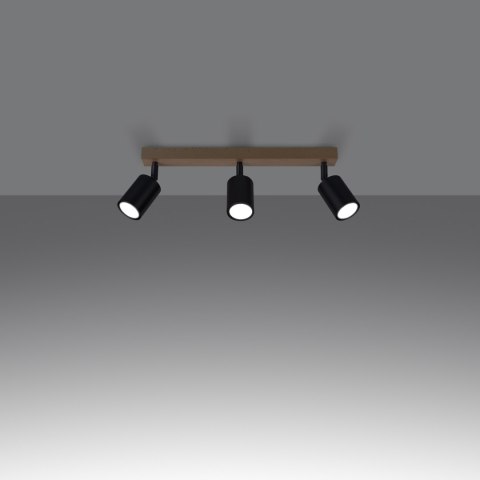 Plafon VERDO 3L czarny Plafon VERDO 3L czarny