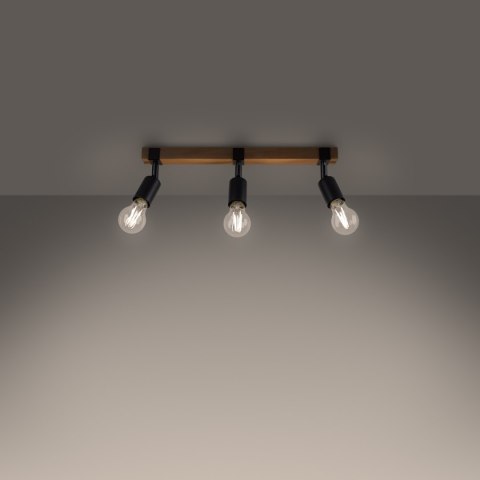 Plafon ZUCA 3 czarny Plafon ZUCA 3 czarny