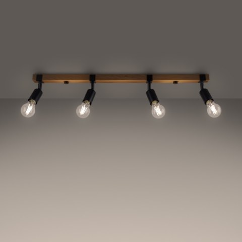 Plafon ZUCA 4 czarny Plafon ZUCA 4 czarny