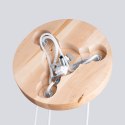 Lampa wisząca PEKKA 3P biała/naturalne drewno Lampa wisząca PEKKA 3P biała/naturalne drewno
