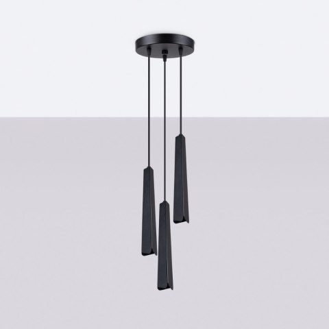 Lampa wisząca PRYSM 3P czarna Lampa wisząca PRYSM 3P czarna