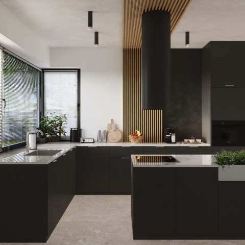 Plafon NERO 22,5 czarny/chrom Plafon NERO 22,5 czarny/chrom