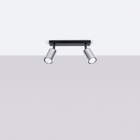 Plafon WINX 2 czarny/chrom Plafon WINX 2 czarny/chrom