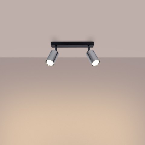 Plafon WINX 2 czarny/chrom Plafon WINX 2 czarny/chrom