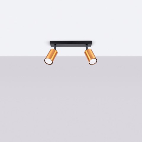 Plafon WINX 2 czarny/miedź Plafon WINX 2 czarny/miedź