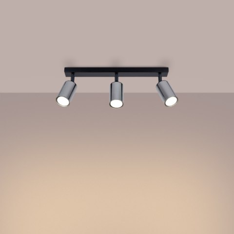 Plafon WINX 3 czarny/chrom Plafon WINX 3 czarny/chrom