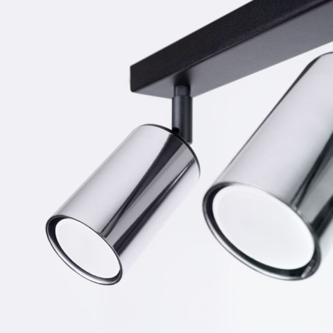 Plafon WINX 3 czarny/chrom Plafon WINX 3 czarny/chrom