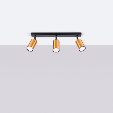 Plafon WINX 3 czarny/miedź Plafon WINX 3 czarny/miedź