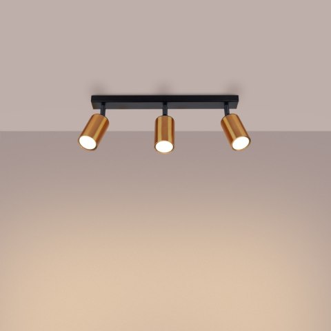 Plafon WINX 3 czarny/miedź Plafon WINX 3 czarny/miedź