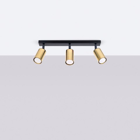 Plafon WINX 3 czarny/złoty Plafon WINX 3 czarny/złoty