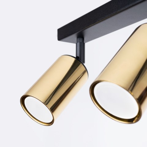 Plafon WINX 3 czarny/złoty Plafon WINX 3 czarny/złoty