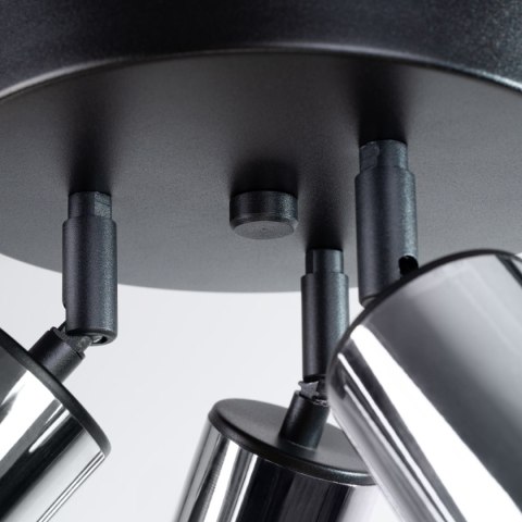 Plafon WINX 3P czarny/chrom Plafon WINX 3P czarny/chrom