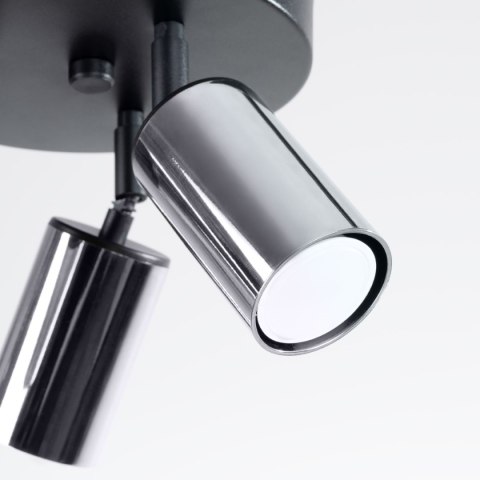 Plafon WINX 3P czarny/chrom Plafon WINX 3P czarny/chrom