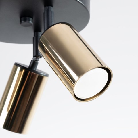 Plafon WINX 3P czarny/złoty Plafon WINX 3P czarny/złoty