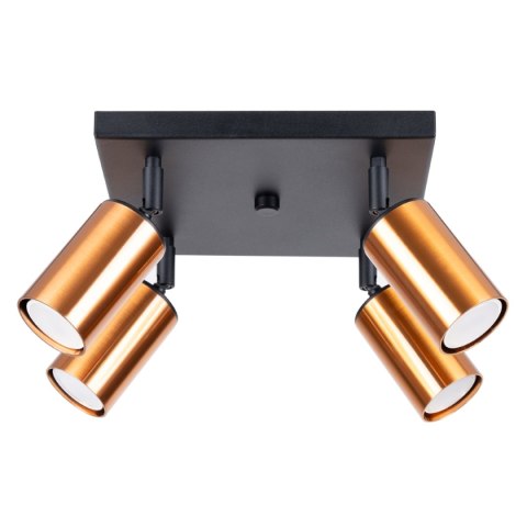 Plafon WINX 4 czarny/miedź Plafon WINX 4 czarny/miedź