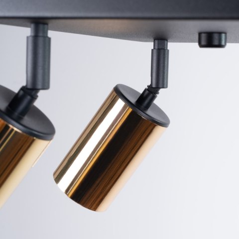 Plafon WINX 4 czarny/złoty Plafon WINX 4 czarny/złoty