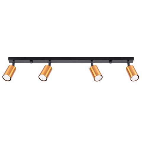 Plafon WINX 4L czarny/miedź Plafon WINX 4L czarny/miedź