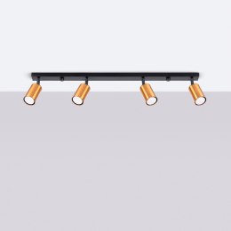 Plafon WINX 4L czarny/miedź