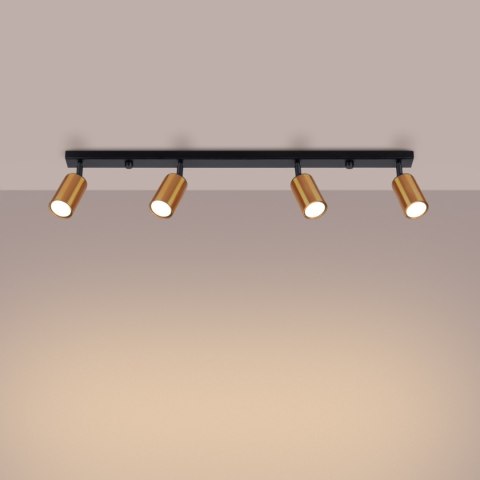 Plafon WINX 4L czarny/miedź Plafon WINX 4L czarny/miedź