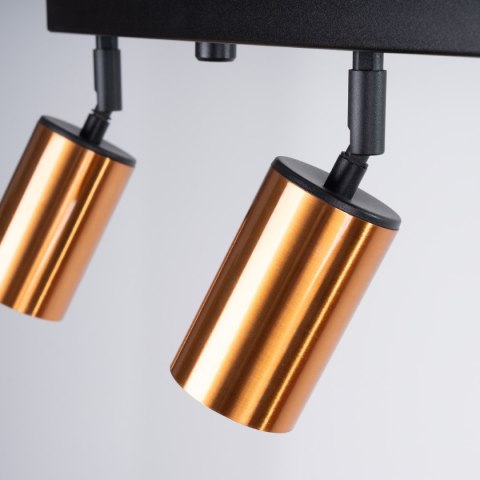 Plafon WINX 4L czarny/miedź Plafon WINX 4L czarny/miedź