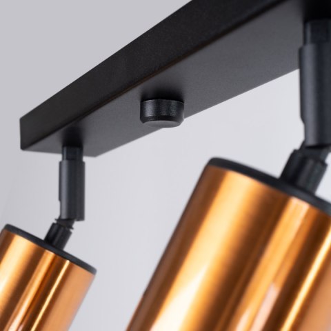 Plafon WINX 4L czarny/miedź Plafon WINX 4L czarny/miedź