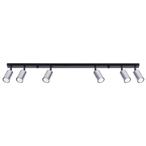 Plafon WINX 6L czarny/chrom Plafon WINX 6L czarny/chrom