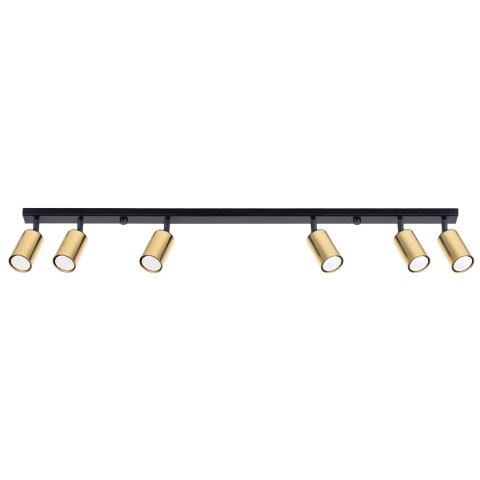 Plafon WINX 6L czarny/złoty Plafon WINX 6L czarny/złoty