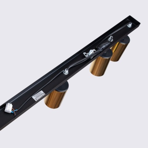 Plafon WINX 6L czarny/złoty Plafon WINX 6L czarny/złoty