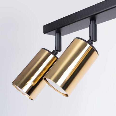 Plafon WINX 6L czarny/złoty Plafon WINX 6L czarny/złoty