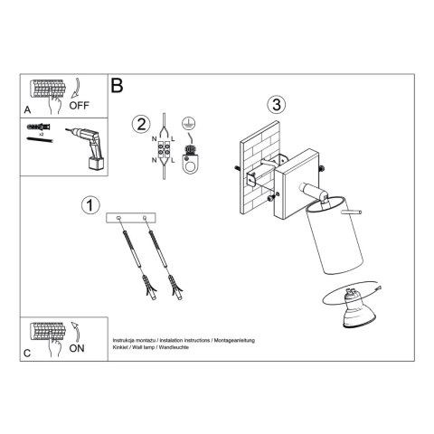 Kinkiet RING beżowy