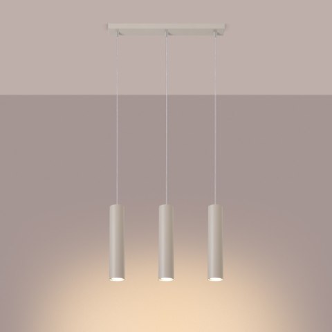Lampa wisząca LAGOS 3L beżowa Lampa wisząca LAGOS 3L beżowa