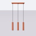 Lampa wisząca LAGOS 3L ochra czerwona Lampa wisząca LAGOS 3L ochra czerwona