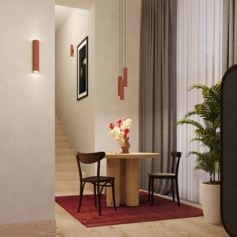 Lampa wisząca LAGOS 3L ochra czerwona Lampa wisząca LAGOS 3L ochra czerwona