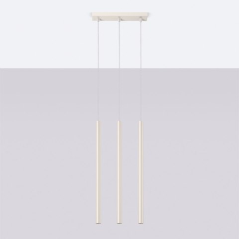 Lampa wisząca PASTELO 3 beżowa Lampa wisząca PASTELO 3 beżowa