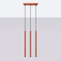 Lampa wisząca PASTELO 3 ochra czerwona Lampa wisząca PASTELO 3 ochra czerwona