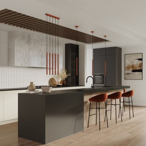 Lampa wisząca PASTELO 3 ochra czerwona Lampa wisząca PASTELO 3 ochra czerwona