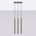 Lampa wisząca PASTELO 3 zielona oliwka Lampa wisząca PASTELO 3 zielona oliwka