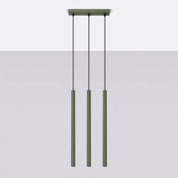 Lampa wisząca PASTELO 3 zielona oliwka