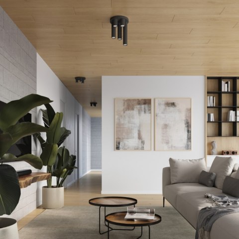 Plafon LAGOS 3P czarny Plafon LAGOS 3P czarny