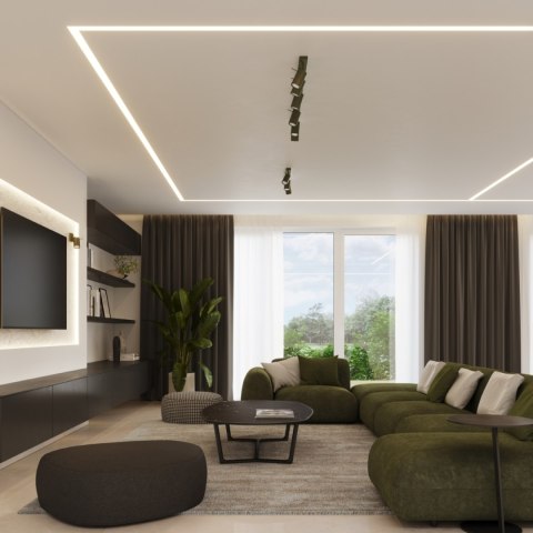 Plafon RING 2 zielony oliwkowy Plafon RING 2 zielony oliwkowy