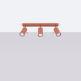 Plafon RING 3L ochra czerwona