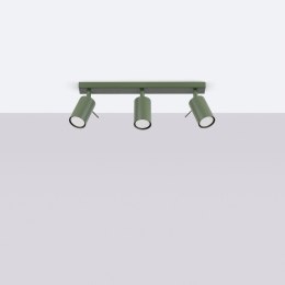 Plafon RING 3L zielony oliwkowy