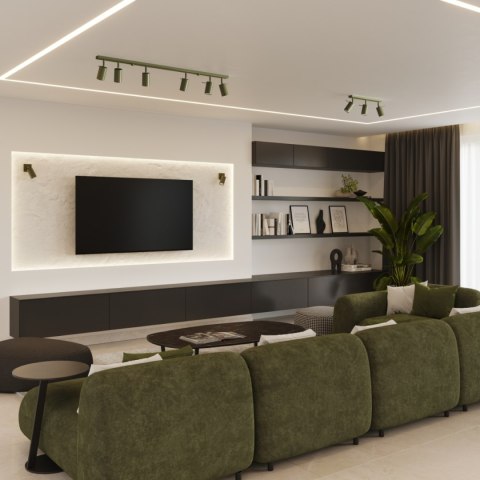 Plafon RING 3L zielony oliwkowy Plafon RING 3L zielony oliwkowy