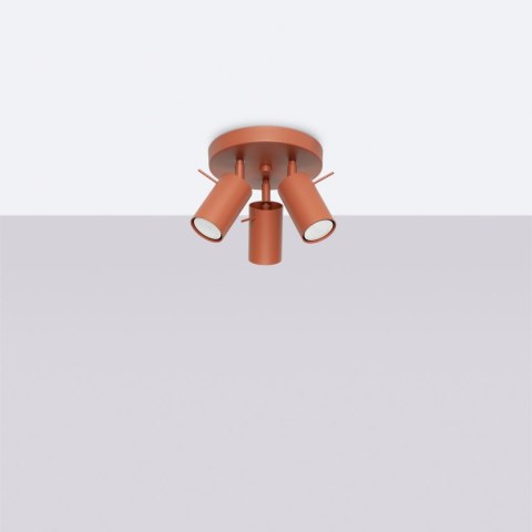 Plafon RING 3P ochra czerwona Plafon RING 3P ochra czerwona