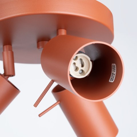 Plafon RING 3P ochra czerwona Plafon RING 3P ochra czerwona